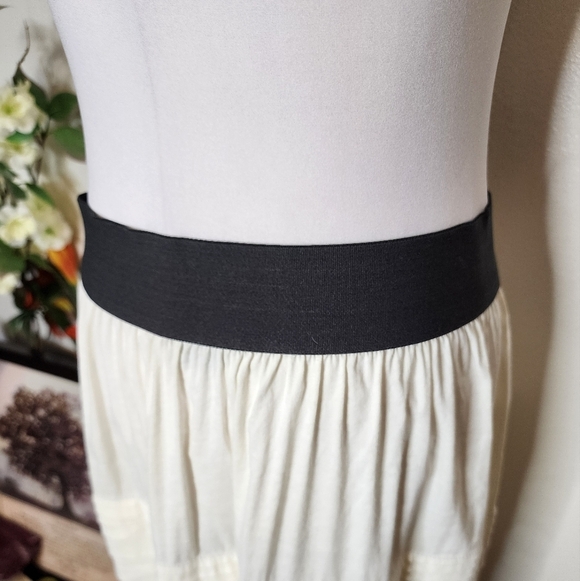 Theory Zelia Linen Blend Tiered Skirt Summer Office Lightweight Luxury Classic - Picture 11 of 14